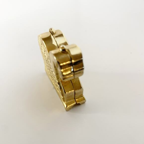 Vintage Sphinx Pavot Amun Solid Perfume Compact Gold Tone Egyptian Figural Rare - Picture 7 of 9